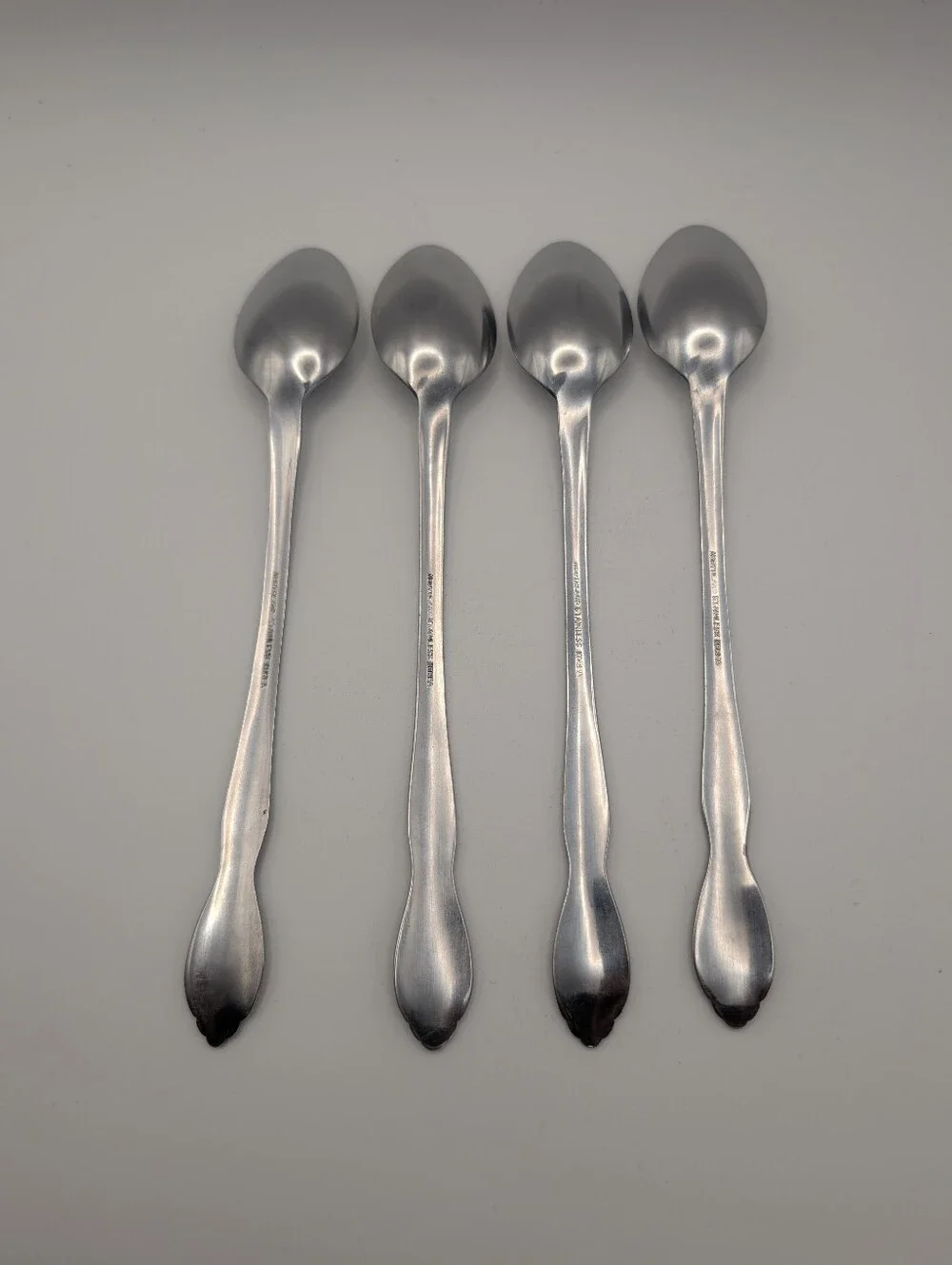 Vtg Oneida Northland Stainless Carolina Iced Tea Spoons 7.5